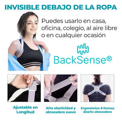 Corrector de Postura con Sensor BackSense®